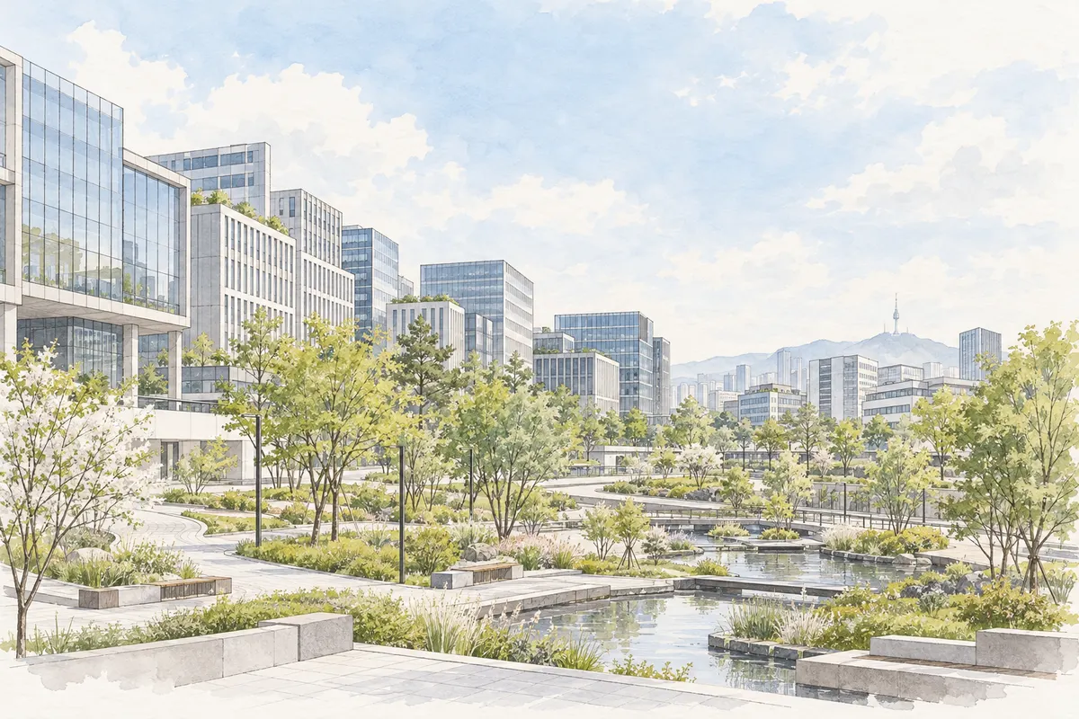 Illustration of Gangseo / Magok; not Abijou Clinic Gangseo or its building
